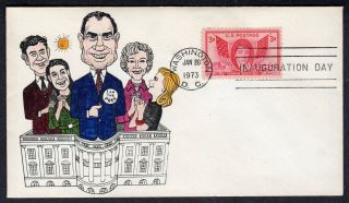 1973 Nixon - Agnew Inaugural - Unknown - Maker Inauguration Event Cover Pb103