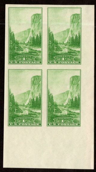 Oas - Cny 7569 Farley Imperforates 1934 National Parks Yosemite Scott 756