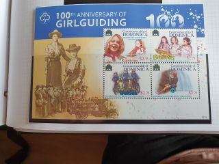 Dominica 2010 Sg Ms3705 Cent Of Girl Guiding Mnh