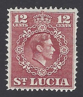 St Lucia Kgvi 1949 - 50 12c Perf 14 ½ X 14 Sg 153a Mh