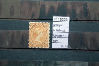 Stamps British Falkland Yvert N°15 No Gum (f116223)