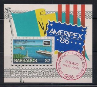 Barbados 1986 Sc 686 Ameripex 