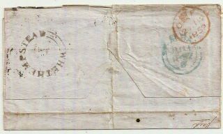 1852 Wheathampstead Herts Udc Under St Albans Qv 1d Imperf Cover - London