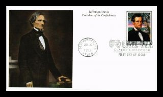 Dr Jim Stamps Us Jefferson Davis Confederate President Civil War Fdc Cover