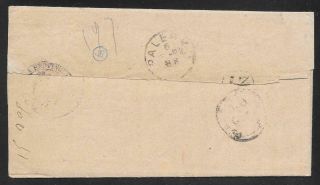 ITALY / ITALIA - 1892 OFFICIAL LETTER - SIRACUSA TO PALERMO - 5c SEGNATASSE 2