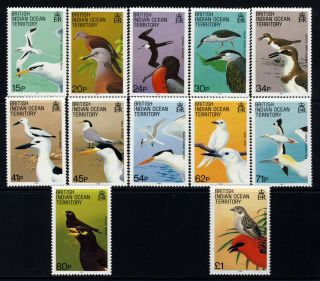 British Indian Ocean Territory 1990 Complete Birds Set Sg 90 To Sg 101