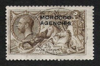 Great Britain Morocco Agencies 1914 2/6 Kgv Seahorse 217a Sg 50 Good