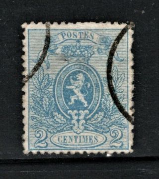 Hick Girl Stamp - Belgium Stamp Sc 24b 1867 Coat Of Arms T34