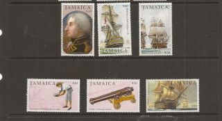 Jamaica 2005 Battle Of Trafalgar Mnh Set Of Stamps
