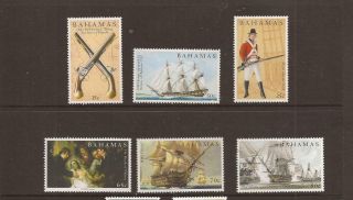 Bahamas 2005 Battle Of Trafalgar Mnh Set Of Stamps