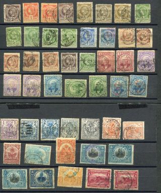 (se351) Haiti Old Stamps Coat Of Arms Vf Cancellations