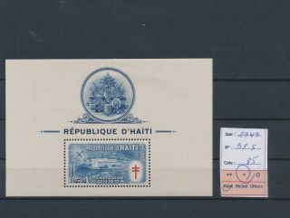 Lk85184 Haiti 1949 Sanatorium Gourde Good Sheet Mh Cv 85 Eur
