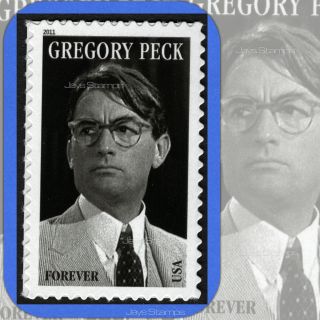 2011 Gregory Peck 17th Legends Of Hollywood Single Forever® Stamp 4526