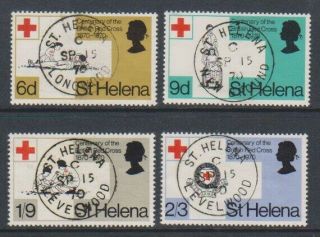 St Helena - 1970,  British Red Cross Set - F/u - Sg 253/6 (a)