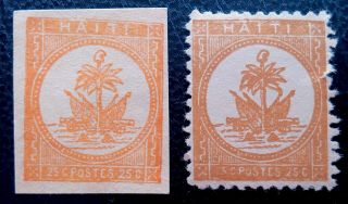 Haiti,  2 Very Old Stamps,  Unlisted