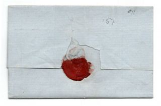 1857 Stamped Folded Letter; Pair 3¢ Imperf (11) ; ORLEANS – YORK 2