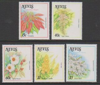 Nevis - 1988,  Christmas Flowers Set - Mnh - Sg 512/16