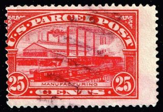 Us Stamp Q9 – 1913 25c Parcel Post Stamp Misperf Error Stamp