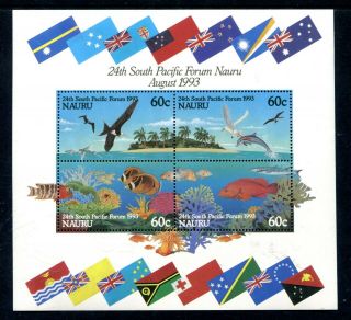 1993 Nauru 25th South Pacific Forum - Muh Mini Sheet