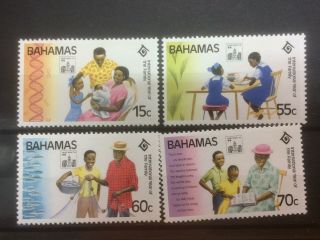 Bahamas 1994 Hong Kong Stamp Exhibition Mnh Set Of 4