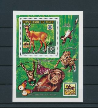 Lk55694 Niger 1996 Animals Fauna Flora Wildlife Good Sheet Mnh