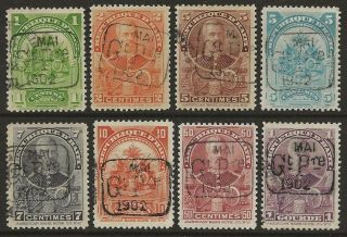 Haiti 1902 Provisional Issue Selection 68/81 Stamps With Fake Overprint