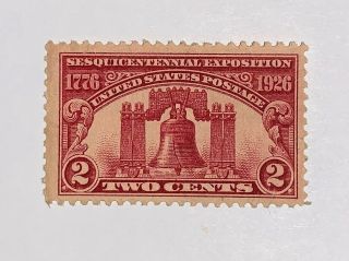 Travelstamps: 1926 - 27 Us Stamps Scott 627,  Liberty Bell,  Moglh,  Og,  Lh