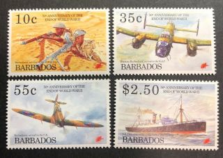 Stamp Vault - Barbados 891 - 94 Mnh Set 1995 - 10c To $2.  50