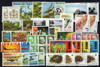 P123734/ Jamaica Stamps – Lot 1984 - 2008 Mnh 90 E