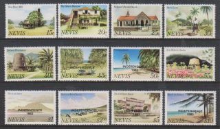 Nevis - 1983,  15c - $10 (exc.  5c) - 1983 Imprint Date - Mnh - Sg 109b/21b