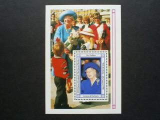 Antigua & Barbuda Stamp Mini Sheet The Queen Mothers 90th Birthday.  U/m/m