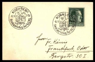 Mayfairstamps 1936 Germany Nurnberg Fancy Cancel Cover Wwb51163