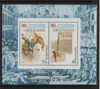 Grenada 1976 American Revolution Ms Sg 792 Mnh