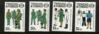 Trinidad & Tobago 1988,  " Defense Force " Set Of 4 Sg732/5 M/m.