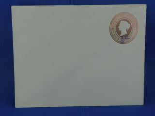 Barbados Postal Stationery One Penny Overpritn 1/2 D Queen Victoria (n4/45)