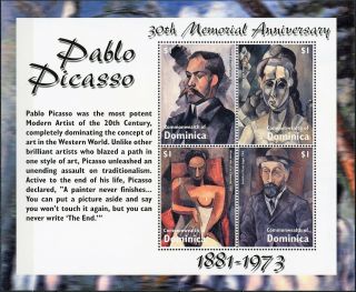 Dominica Mnh Pablo Picasso 2003 Paintings Kb