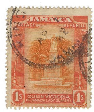1919 - 1921 Jamaica 1s Stamp Scott 83
