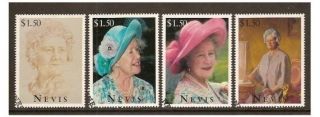 Nevis - 1995 Queen Mothers 95th Birthday Set - F/u - Sg 923/6