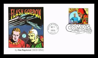 Dr Jim Stamps Us Flash Gordon Alex Raymond Classic Comics First Day Cover