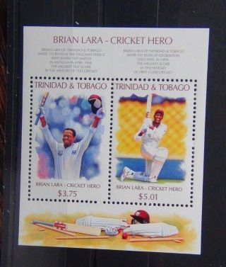 Trinidad & Tobago 1996 Brian Lara Cricketer Cricket Mnh