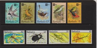 Barbados - Birds And Insects,  2 Sets,  Cat.  $ 29.  85