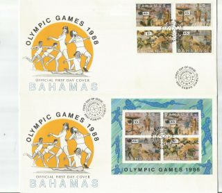 Bahamas 1988 Olympic Games Seoul First Day Covers