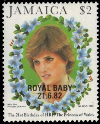 Jamaica 543 - Birth Of Prince William " Lady Diana " (pa90300)