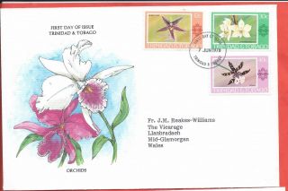 Trinidad & Tobago Stamps.  1978 Orchids Fdc (a512)