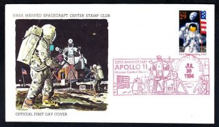 Apollo 11 First Man On The Moon Stamp Nasa Fdc Space Cover (1975)