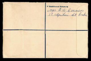 DR WHO 1966 ZEALAND ORAKEI REGISTERED LETTER UPRATED STATIONERY C121583 2