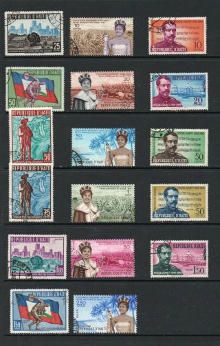 Haiti 1959/60 Three Complete Cto Sets.  One Postage For All Buys.