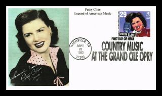 Us Cover Patsy Cline Country Music Legend Fdc Mystic Cachet