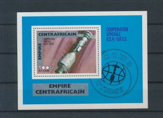 Lk48252 Central Africa Astronaut Satellite Rocket Space Good Sheet Mnh
