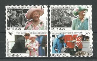 Bahamas 1999 Queens Mother Century Sg,  1184 - 1187 U/m Nh Lot 1325a
